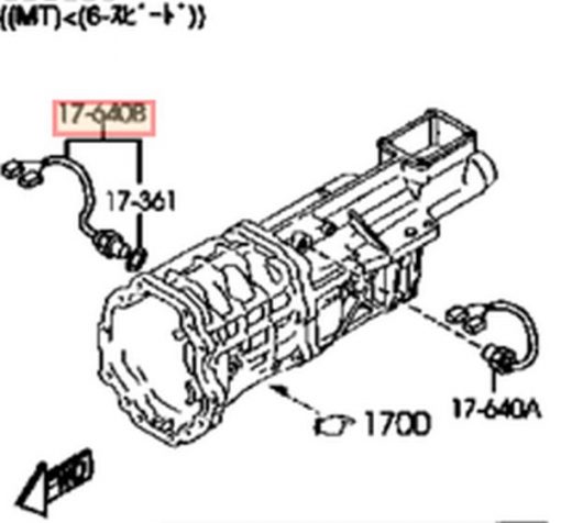 GENUINE MAZDA Rx8 MANUAL BACK UP REVERSE SWITCH 2004~2008 OEM - Image 4