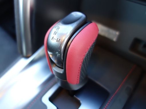 NISMO GT-R GTR R35 SHIFTER SHIFT LEVER KNOB RED BLACK LEATHER OEM 34910-80B0A - Image 2