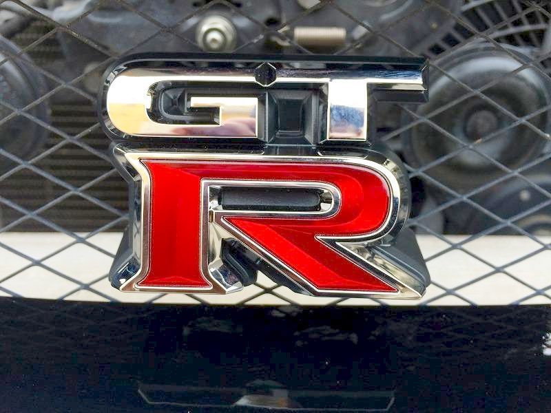 Genuine Nissan GT R R Front Grille Badge Emblem Nameplate JF B OEM JDM Planet