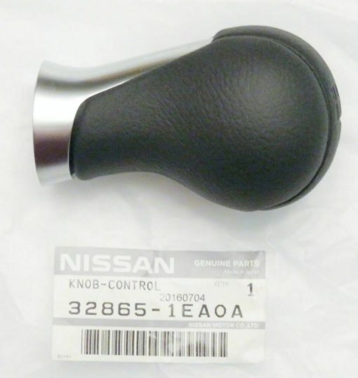 GENUINE Nissan 370Z Fairlady Z Z34 6 Speed Black Leather Shift Knob  OEM - Image 3