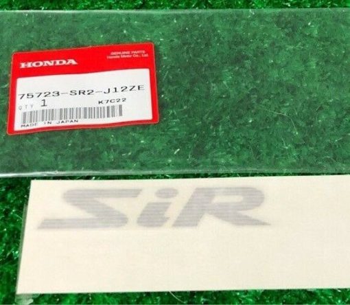 Genuine HONDA CR-X del Sol EG2 STICKER EMBLEM REAR " SiR "