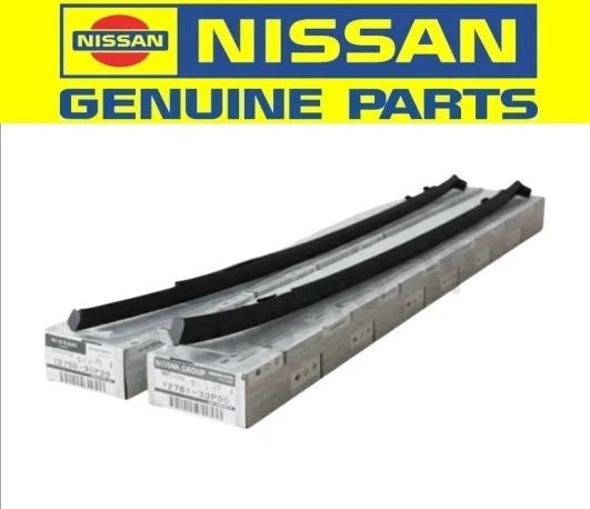 NISSAN 300ZX Z32 90-00 T-Top Genuine Front Windshield Side Molding RH LH Set OEM
